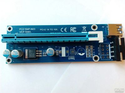 Лот: 14973251. Фото: 1. Райзер (Riser) PCE164P-N03 Molex... Платы расширения, контроллеры, доп. порты
