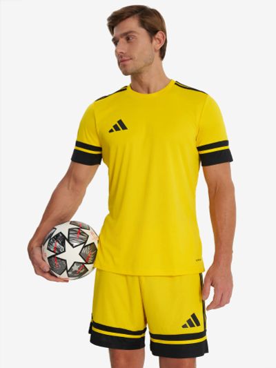 Лот: 25689943. Фото: 1. Футболка мужская adidas, Желтый. Другое (спортивная одежда)