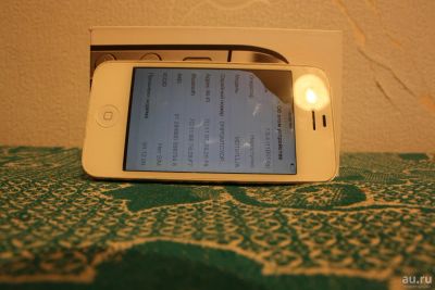 Лот: 7304900. Фото: 1. iPhone 4 8Gb на запчасти, не видит... Смартфоны