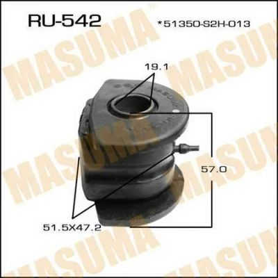 Лот: 18592191. Фото: 1. Сайлентблок masuma hr-v gh front... Ходовая, подвеска, рулевое управление