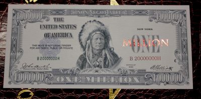 Лот: 19950645. Фото: 1. Миллион США (купюра-сувенир). Сувенирные мелочи
