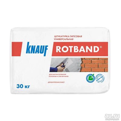 Лот: 17490228. Фото: 1. Штукатурка Knauf Rotband (Кнауф... Смеси, шпатлевки, цемент