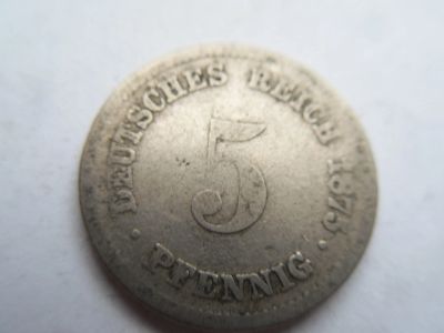 Лот: 16380314. Фото: 1. 5 пфеннигов 1875 D. Германия. Германия и Австрия
