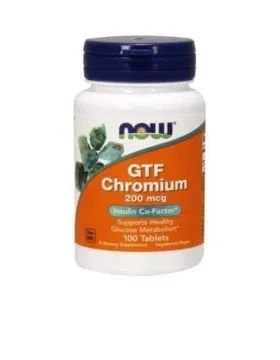 Лот: 22072423. Фото: 1. Now Foods, GTF Хром, таблетки... Народная медицина, БАДы