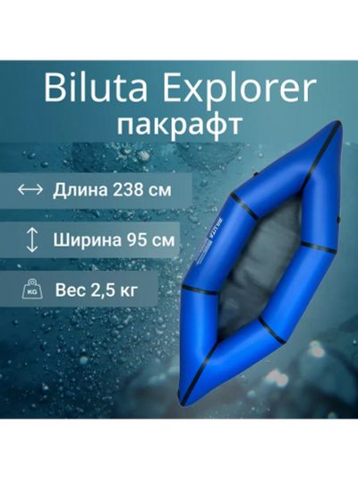Лот: 25397647. Фото: 1. Пакрафт Biluta Explorer. Другое (водный спорт)