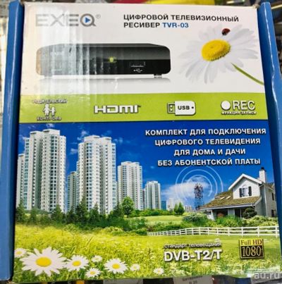 Лот: 9657591. Фото: 1. Цифровая приставка Exeq tvr-03... Цифровое, спутниковое ТВ