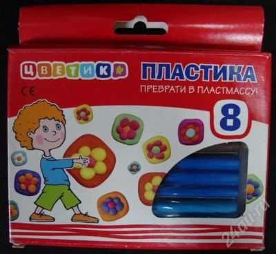 Лот: 595501. Фото: 1. Пластика "Цветик" 8 цветов, 160... Другое (дети растут)