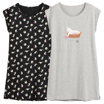 Лот: 24173514. Фото: 1. Комплект из 2 ночных сорочек LaRedoute. Нижнее бельё