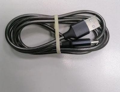 Лот: 24679513. Фото: 1. Кабель провод USB - Type-C в металлической... Дата-кабели, переходники