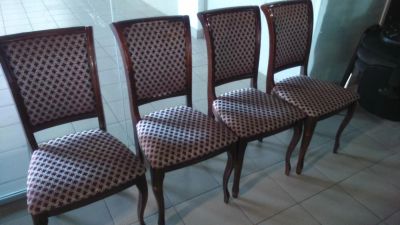 Лот: 5210811. Фото: 1. Комплект царских стульев 4шт дерево. Столы, стулья, обеденные группы