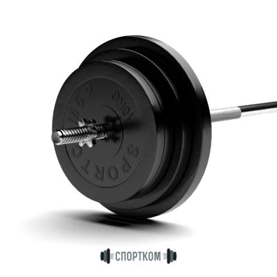 Лот: 22395025. Фото: 1. Штанга обрезиненная Sportcom 120кг. Штанги, блины