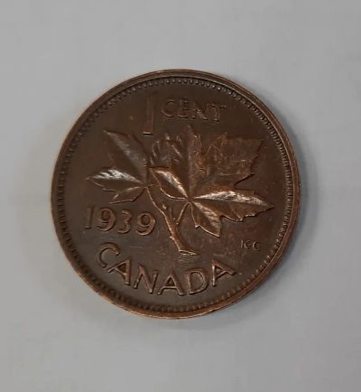 Лот: 19981118. Фото: 1. Монета Канада 1 цент 1939г. Америка