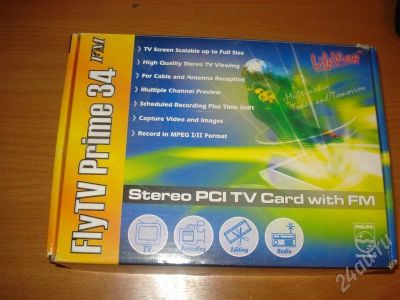 Лот: 521658. Фото: 1. ТВ-ФМ тюнер FlyTV Prime 34fm. ТВ-тюнеры и карты захвата