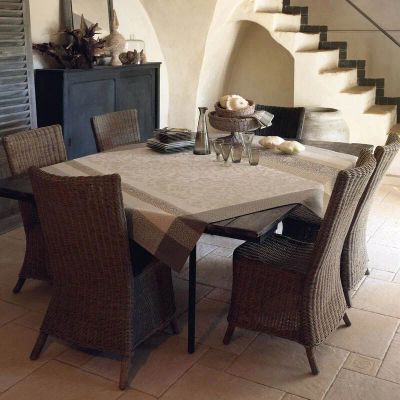 Лот: 24933555. Фото: 1. Скатерть с покрытием Le Jacquard... Скатерти, салфетки