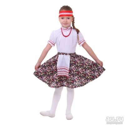 Лот: 14931695. Фото: 1. Русский народный костюм "Настенька... Детские карнавальные, праздничные костюмы