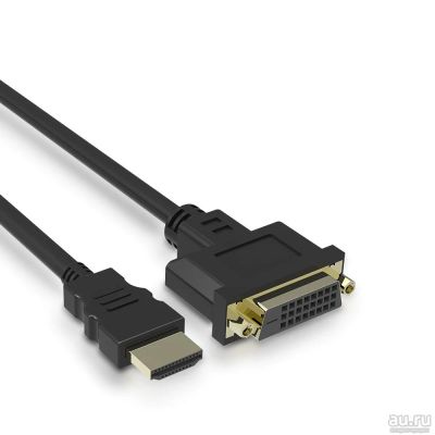 Лот: 15509853. Фото: 1. Переходник DVI-D (f) на HDMI... Шлейфы, кабели, переходники