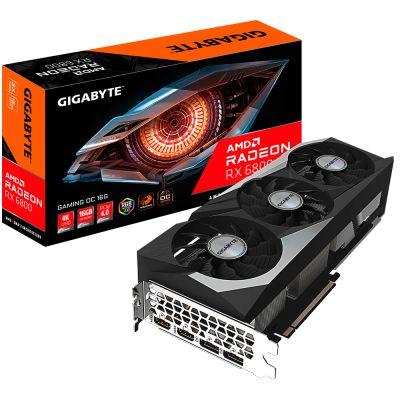 Лот: 19202766. Фото: 1. Видеокарта Gigabyte RX6800 GV-R68GAMiNG... Видеокарты