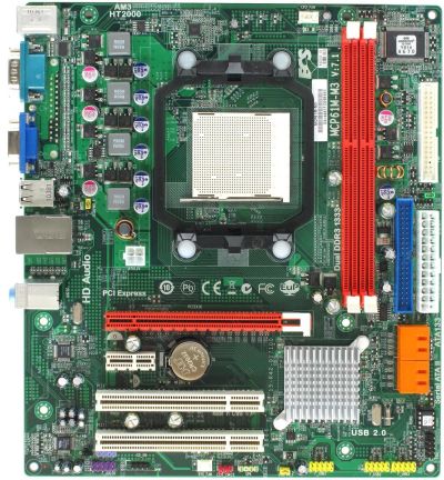 Лот: 15931841. Фото: 1. Хорошая плата под AMD AM3: Elitegroup... Материнские платы