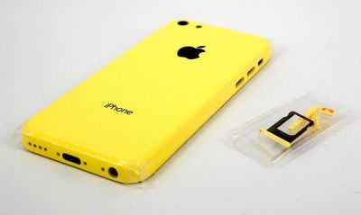 Лот: 10152568. Фото: 1. Корпус Apple iPhone 5C жёлтый... Корпуса, клавиатуры, кнопки