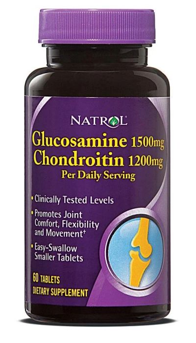Лот: 10612513. Фото: 1. Glucosamine & Chondroitin 60 табл... Спортивное питание, витамины