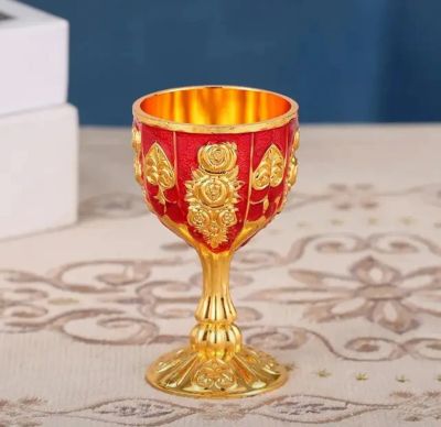 Лот: 24416255. Фото: 1. Декоративный металлический фужер... Рюмки, стопки