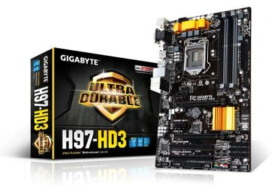Лот: 4552543. Фото: 1. Мат.плата S1150 H97 Gigabyte GA-H97-HD3... Материнские платы