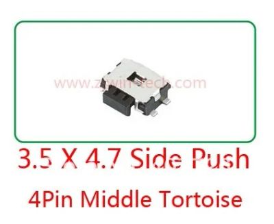 Лот: 16355571. Фото: 1. smd кнопка 4,7x3,5x1,67 мм. Реле, тумблеры, переключатели