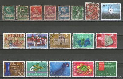 Лот: 16151067. Фото: 1. Лот марок Швейцарии с 1909 года... Марки