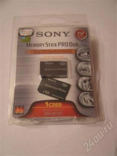 Лот: 391361. Фото: 1. sony memory stick pro duo 1gb... Карты памяти