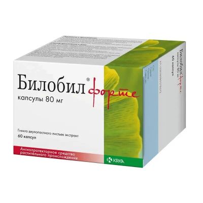Лот: 23719637. Фото: 1. Билобил форте 80 мг капсулы 60... Лекарства