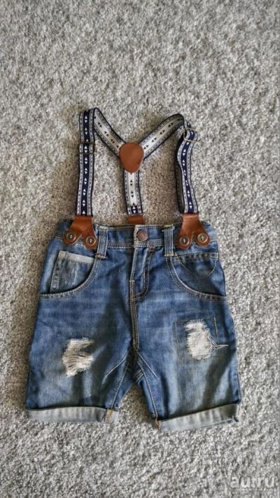 Лот: 8196477. Фото: 1. Шорты с подтяжками Zara. Брюки, шорты, джинсы