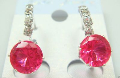 Лот: 3854944. Фото: 1. Изящные серьги. Чешский хрусталь... Серьги, каффы