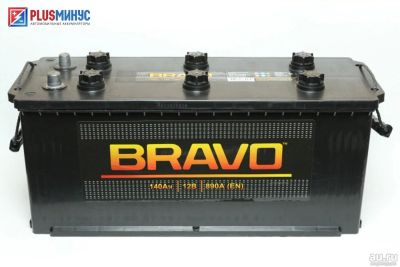 Лот: 9220681. Фото: 1. Аккумулятор Bravo 140 а\ч прямая... Аккумуляторы