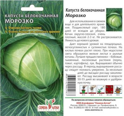 Лот: 7881444. Фото: 1. Капуста Морозко б/к. Овощи