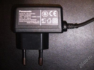 Лот: 418163. Фото: 1. Зарядное Panasonic. Зарядные устройства, блоки питания, адаптеры сетевые для смартфонов