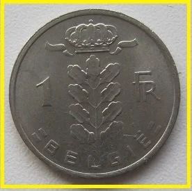 Лот: 14825502. Фото: 1. Бельгия 1 франк 1979 (надпись... Европа