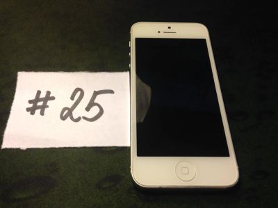 Лот: 4450924. Фото: 1. #25 Б/У iPhone 5 16GB белый состояние... Смартфоны