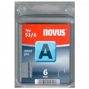 Лот: 14379291. Фото: 1. Скобы 53/ 6 A (2000 шт.) NOVUS. Ручной инструмент