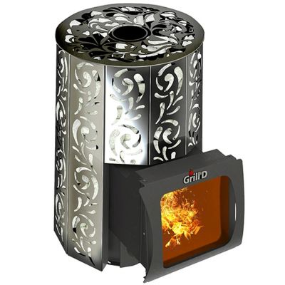 Лот: 19042328. Фото: 1. Печь дровяная Grill'D Violet Short... Печи для бани, сауны