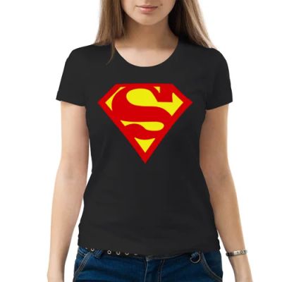 Лот: 6638331. Фото: 1. Женская футболка хлопок "Supergirl... Футболки, топы и майки