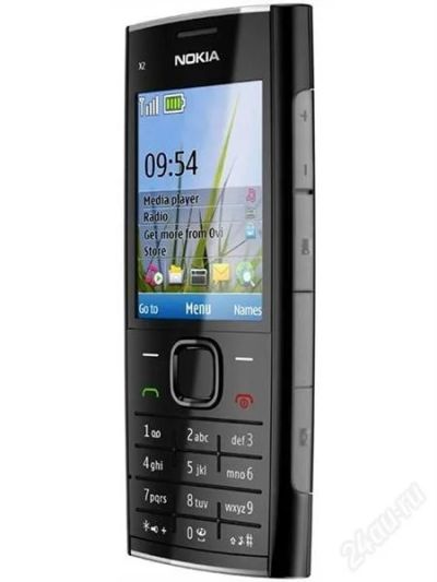 Лот: 1465910. Фото: 1. Nokia x2-00 BLACK CHROME (повторные... Кнопочные мобильные телефоны
