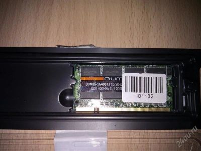 Лот: 2077320. Фото: 1. Память SO-DIMM QUMO 1G DDR 400MHz... Оперативная память