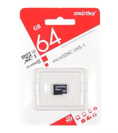 Лот: 12954689. Фото: 1. Новая карта памяти MicroSD 64... Карты памяти