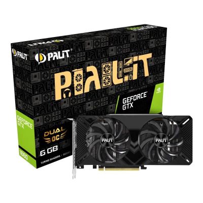Лот: 17130607. Фото: 1. Видеокарта 6Gb GTX1660 Palit Dual... Видеокарты