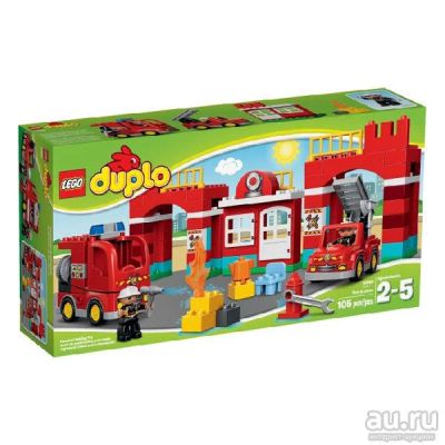 Лот: 8216558. Фото: 1. Лего Дупло Lego Duplo Пожарная... Конструкторы