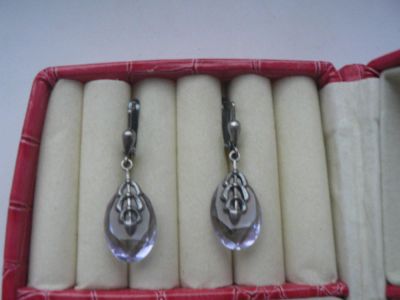 Лот: 6405403. Фото: 1. сережки капелькой!. Серьги, каффы