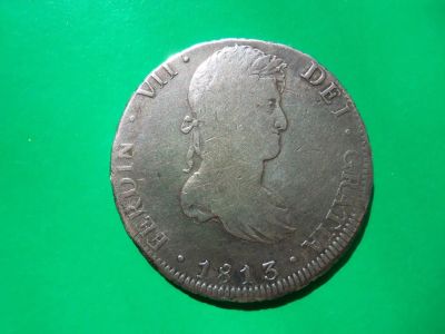 Лот: 9314955. Фото: 1. 8 реалов 1813 г. испанская Боливия... Америка
