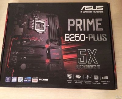 Лот: 13224126. Фото: 1. Материнская плата ASUS PRIME B250-PLUS... Материнские платы