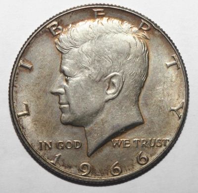 Лот: 11096187. Фото: 1. 1/2 доллара 1966 год. США. Джон... Америка
