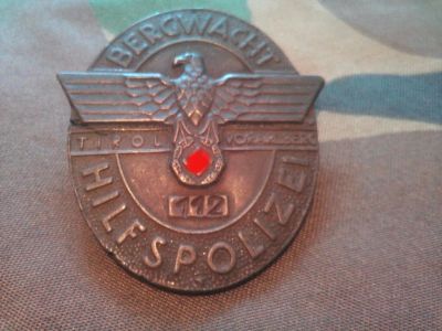 Лот: 10948874. Фото: 1. Знак полиция 3 рейх. Другое (военная атрибутика)